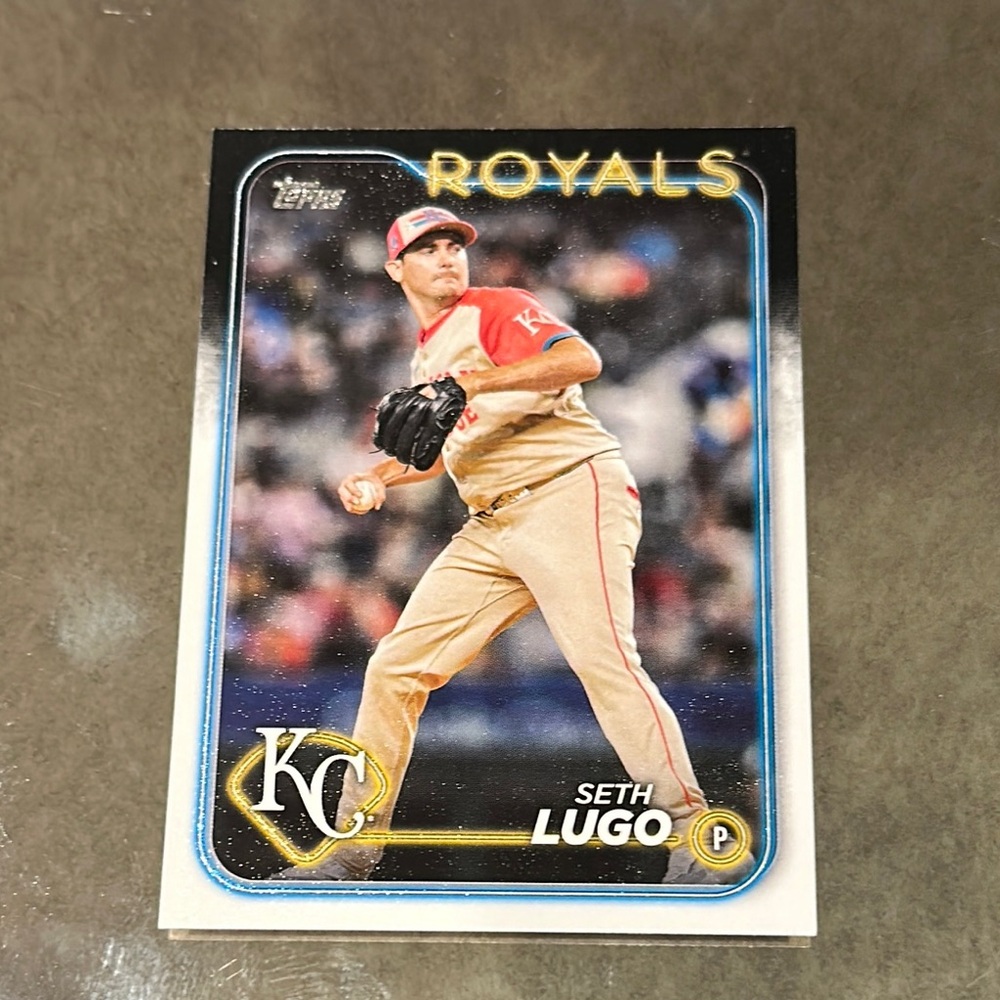 Kansas City Royals Baseball Card Seth Lugo texturize card